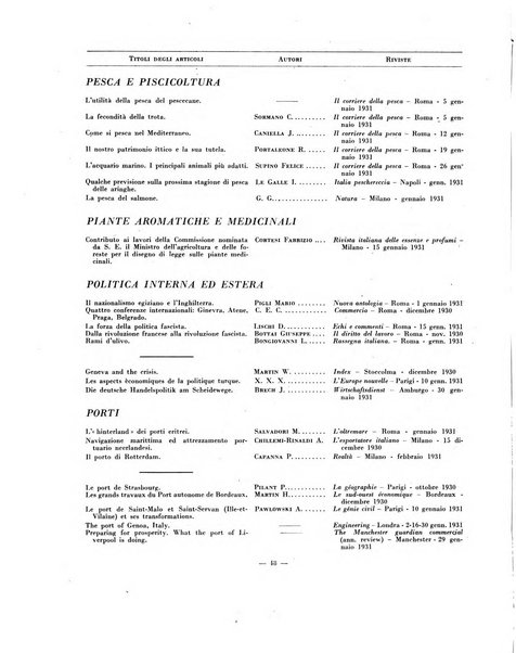 Indice bibliografico spoglio di pubblicazioni periodiche italiane ed estere pervenute alla biblioteca del Consiglio provinciale dell'economia di Milano