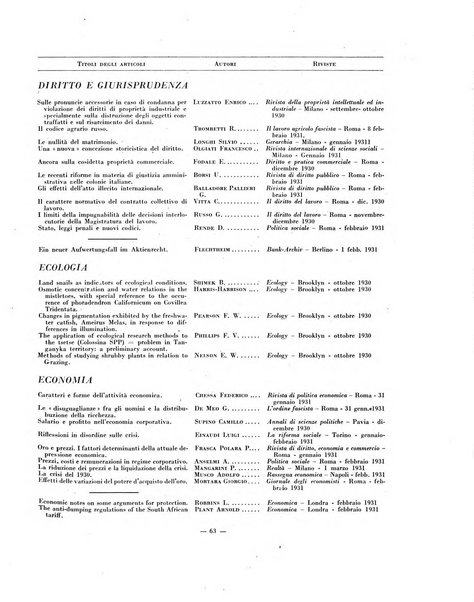 Indice bibliografico spoglio di pubblicazioni periodiche italiane ed estere pervenute alla biblioteca del Consiglio provinciale dell'economia di Milano