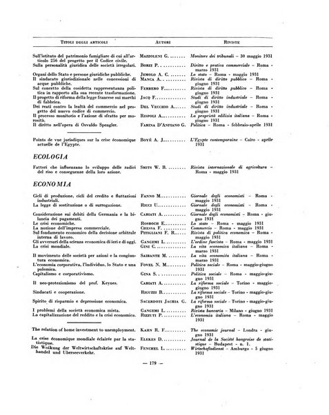 Indice bibliografico spoglio di pubblicazioni periodiche italiane ed estere pervenute alla biblioteca del Consiglio provinciale dell'economia di Milano