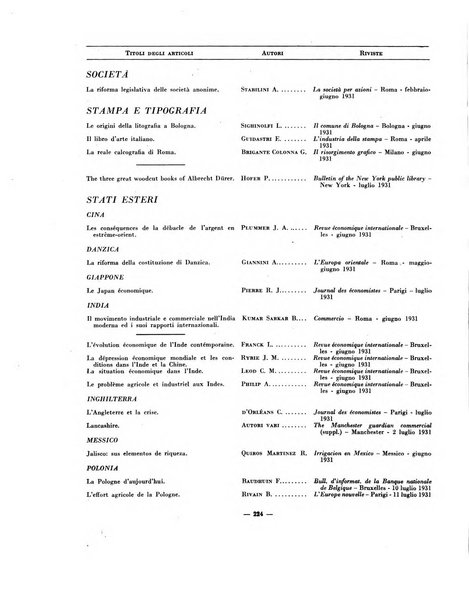 Indice bibliografico spoglio di pubblicazioni periodiche italiane ed estere pervenute alla biblioteca del Consiglio provinciale dell'economia di Milano