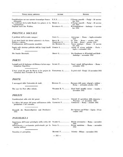 Indice bibliografico spoglio di pubblicazioni periodiche italiane ed estere pervenute alla biblioteca del Consiglio provinciale dell'economia di Milano