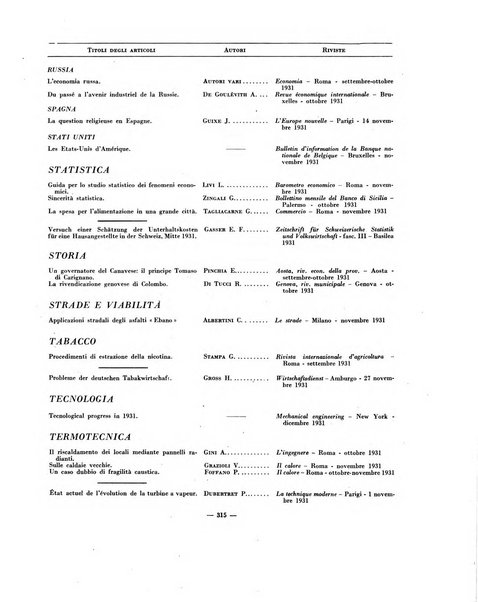 Indice bibliografico spoglio di pubblicazioni periodiche italiane ed estere pervenute alla biblioteca del Consiglio provinciale dell'economia di Milano