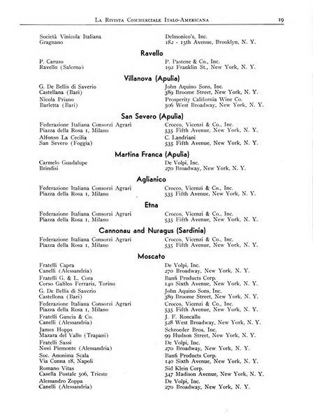 Rivista commerciale italo-americana bollettino settimanale della Camera di commercio italiana in New York