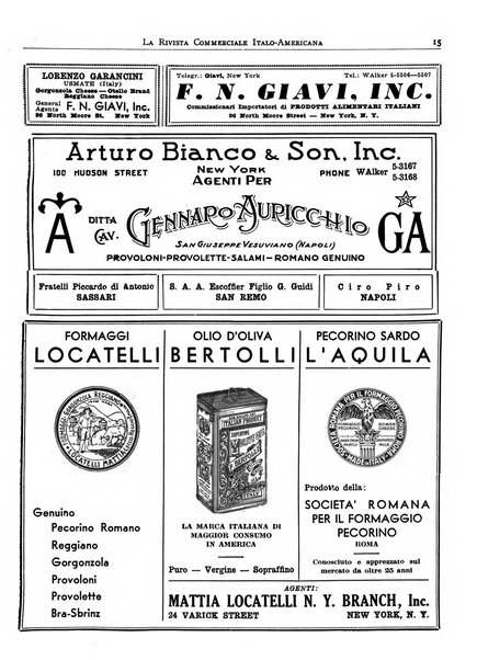 Rivista commerciale italo-americana bollettino settimanale della Camera di commercio italiana in New York