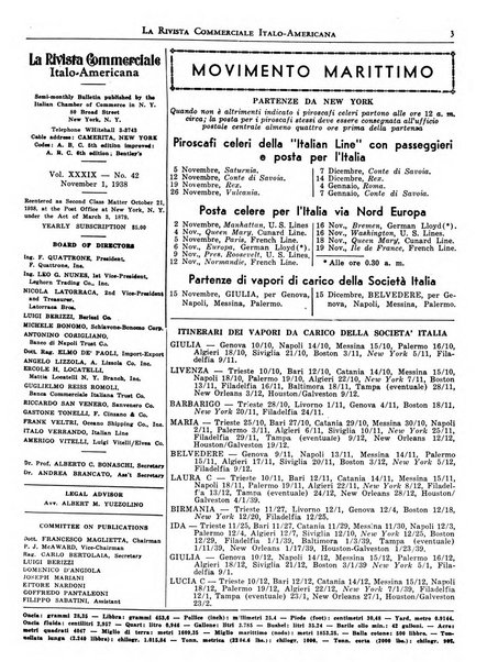 Rivista commerciale italo-americana bollettino settimanale della Camera di commercio italiana in New York