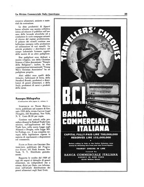 Rivista commerciale italo-americana bollettino settimanale della Camera di commercio italiana in New York