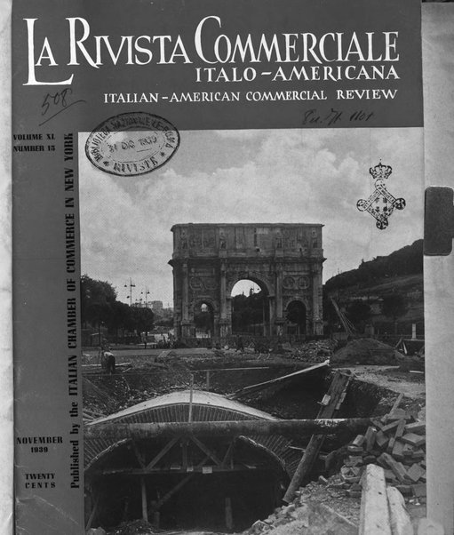 Rivista commerciale italo-americana bollettino settimanale della Camera di commercio italiana in New York