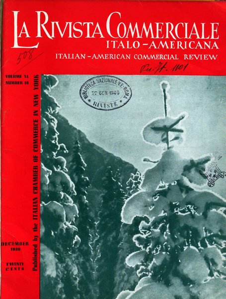 Rivista commerciale italo-americana bollettino settimanale della Camera di commercio italiana in New York