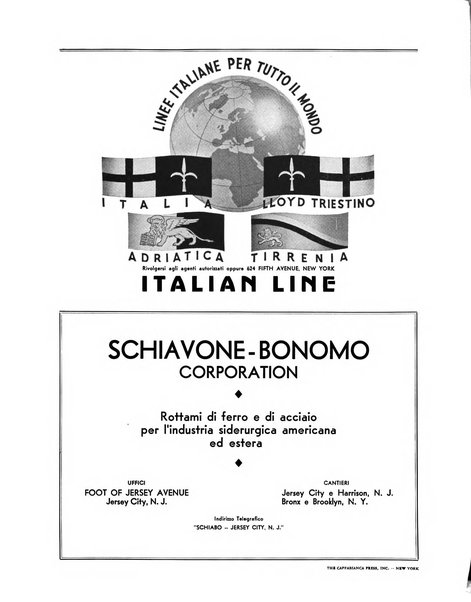 Rivista commerciale italo-americana bollettino settimanale della Camera di commercio italiana in New York