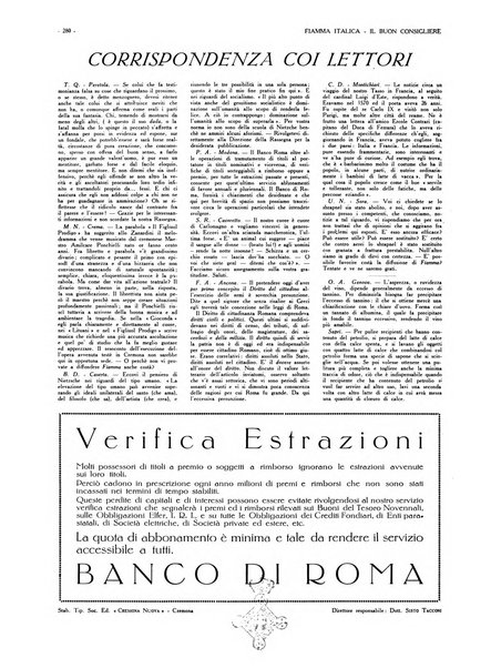 Fiamma italica rassegna mensile