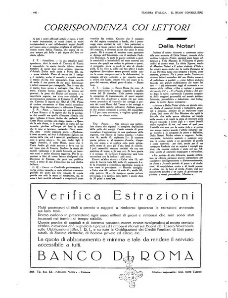 Fiamma italica rassegna mensile