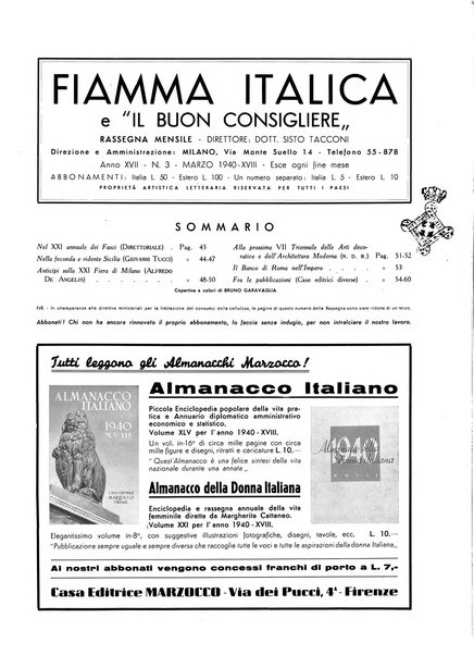 Fiamma italica rassegna mensile