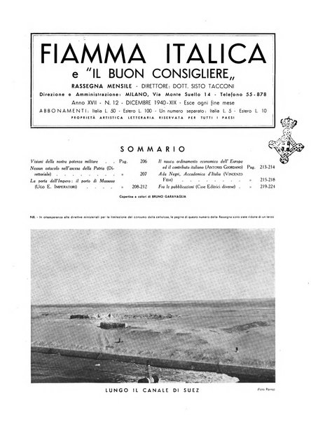 Fiamma italica rassegna mensile