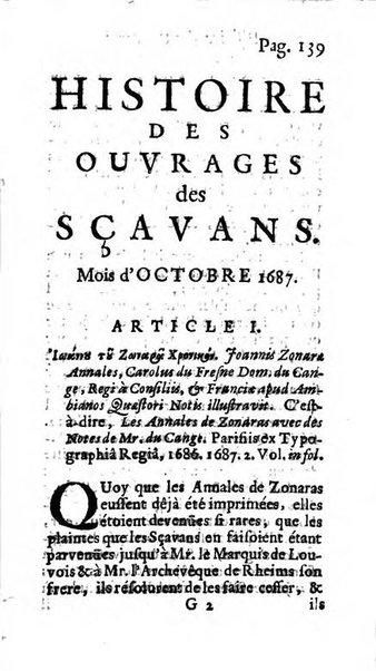 Histoire des ouvrages des sçavans