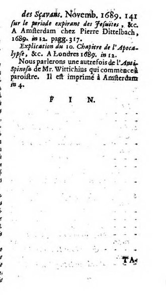 Histoire des ouvrages des sçavans