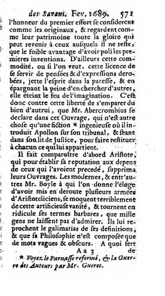 Histoire des ouvrages des sçavans