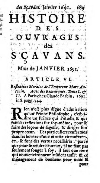 Histoire des ouvrages des sçavans