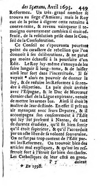 Histoire des ouvrages des sçavans