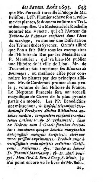 Histoire des ouvrages des sçavans