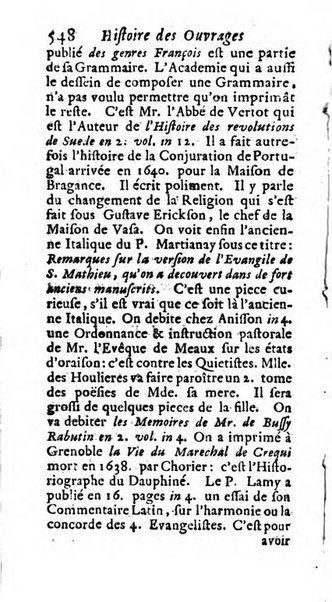 Histoire des ouvrages des sçavans