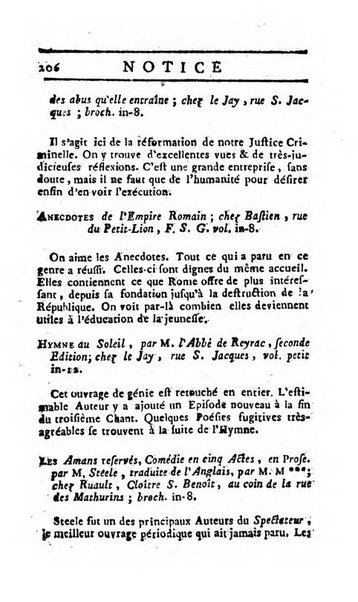 Almanach littéraire, ou Etrennes d'Apollon ...