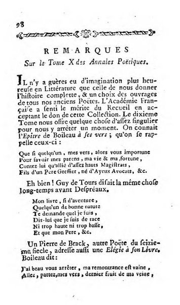 Almanach littéraire, ou Etrennes d'Apollon ...