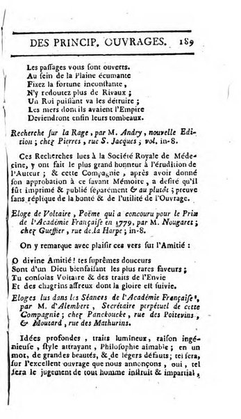 Almanach littéraire, ou Etrennes d'Apollon ...