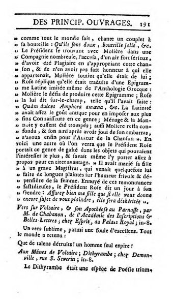 Almanach littéraire, ou Etrennes d'Apollon ...