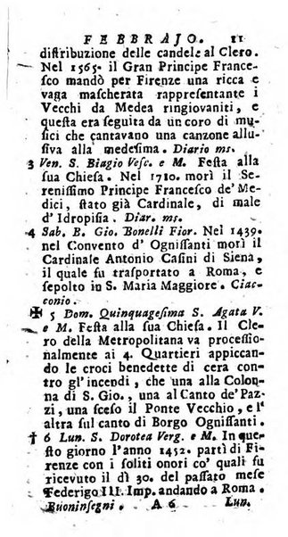 Nuovo lunario istorico... per uso della Toscana