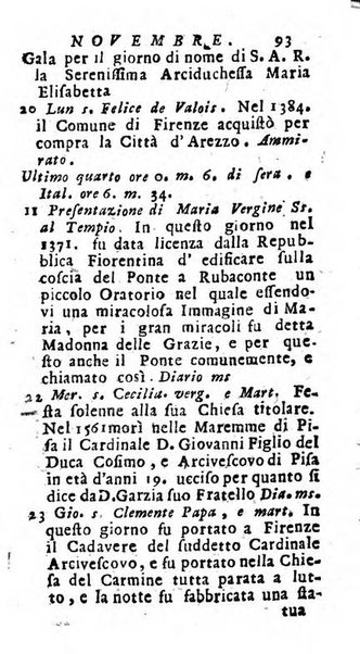 Nuovo lunario istorico... per uso della Toscana