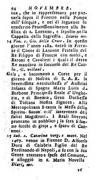 Nuovo lunario istorico... per uso della Toscana