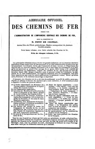 Annuaire "Chaix" des chemins de fer