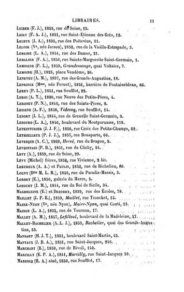 Annuaire de la librairie, de l'imprimerie, de la papeterie etc. J. Delalain