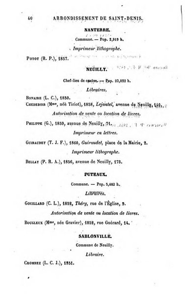 Annuaire de la librairie, de l'imprimerie, de la papeterie etc. J. Delalain