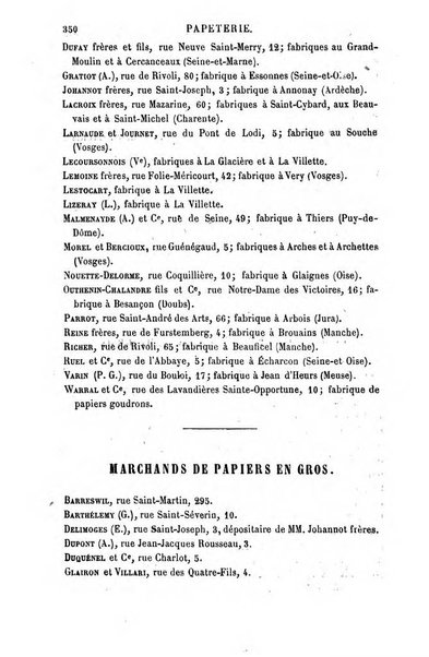 Annuaire de la librairie, de l'imprimerie, de la papeterie etc. J. Delalain