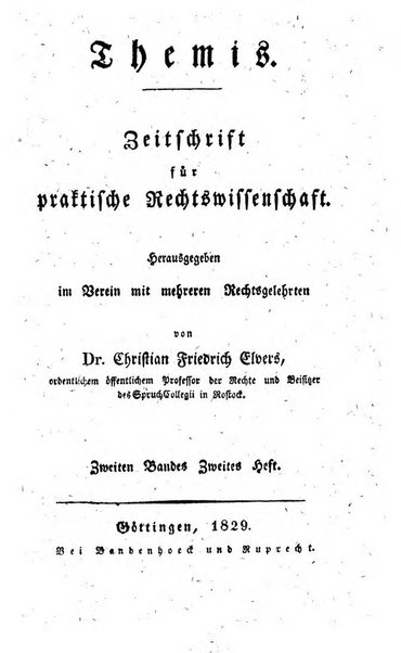 Themis Zeitschrift fur Praktische Rechtswissenschaft