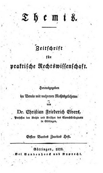 Themis Zeitschrift fur Praktische Rechtswissenschaft