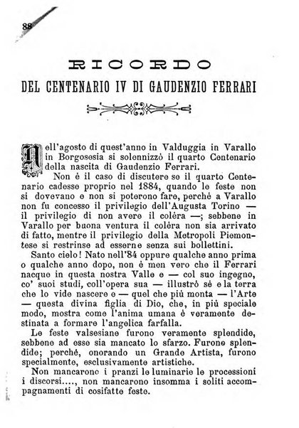 Nuovo almanacco - Guida della Valsesia