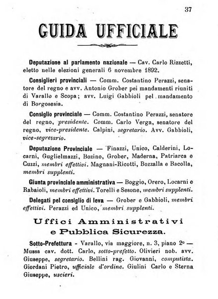 Nuovo almanacco - Guida della Valsesia