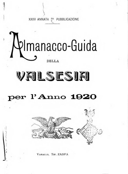 Nuovo almanacco - Guida della Valsesia