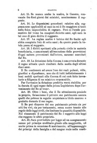 Manuale ad uso dei senatori del Regno e dei deputati contenente lo Statuto e i plebisciti, la legge elettorale, i regolamenti delle due Camere, le principali leggi organiche dllo Stato, gli elenchi dei senatori del Regno, dei deputati e dei ministeri succedutisi durante la ... legislazione