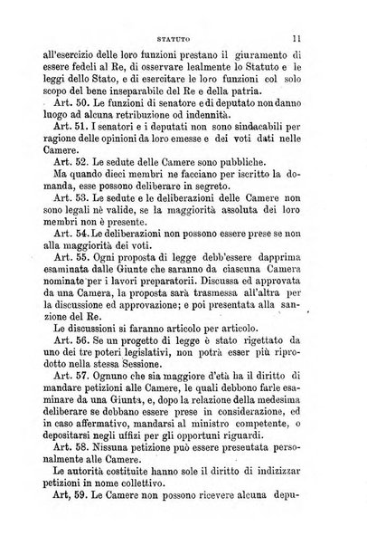 Manuale ad uso dei senatori del Regno e dei deputati contenente lo Statuto e i plebisciti, la legge elettorale, i regolamenti delle due Camere, le principali leggi organiche dllo Stato, gli elenchi dei senatori del Regno, dei deputati e dei ministeri succedutisi durante la ... legislazione