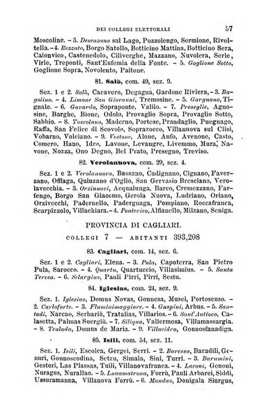 Manuale ad uso dei senatori del Regno e dei deputati contenente lo Statuto e i plebisciti, la legge elettorale, i regolamenti delle due Camere, le principali leggi organiche dllo Stato, gli elenchi dei senatori del Regno, dei deputati e dei ministeri succedutisi durante la ... legislazione