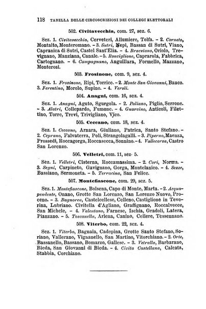 Manuale ad uso dei senatori del Regno e dei deputati contenente lo Statuto e i plebisciti, la legge elettorale, i regolamenti delle due Camere, le principali leggi organiche dllo Stato, gli elenchi dei senatori del Regno, dei deputati e dei ministeri succedutisi durante la ... legislazione