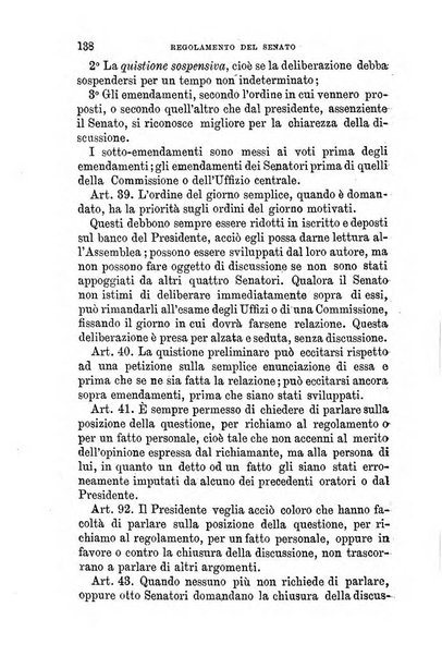 Manuale ad uso dei senatori del Regno e dei deputati contenente lo Statuto e i plebisciti, la legge elettorale, i regolamenti delle due Camere, le principali leggi organiche dllo Stato, gli elenchi dei senatori del Regno, dei deputati e dei ministeri succedutisi durante la ... legislazione