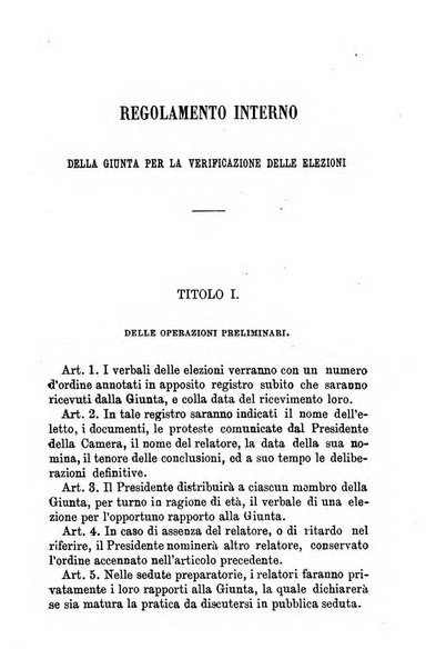 Manuale ad uso dei senatori del Regno e dei deputati contenente lo Statuto e i plebisciti, la legge elettorale, i regolamenti delle due Camere, le principali leggi organiche dllo Stato, gli elenchi dei senatori del Regno, dei deputati e dei ministeri succedutisi durante la ... legislazione