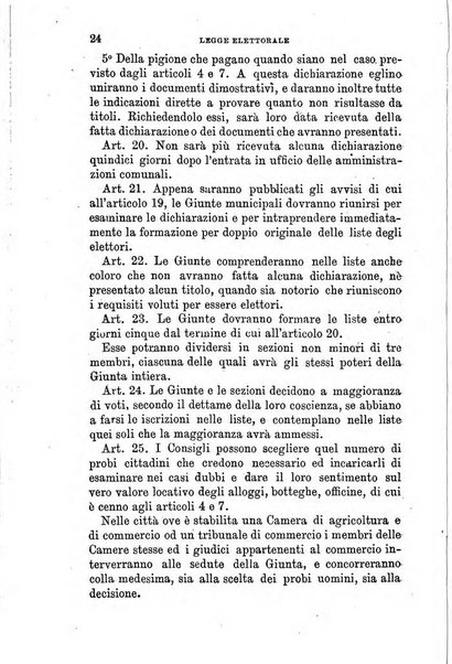 Manuale ad uso dei senatori del Regno e dei deputati contenente lo Statuto e i plebisciti, la legge elettorale, i regolamenti delle due Camere, le principali leggi organiche dllo Stato, gli elenchi dei senatori del Regno, dei deputati e dei ministeri succedutisi durante la ... legislazione