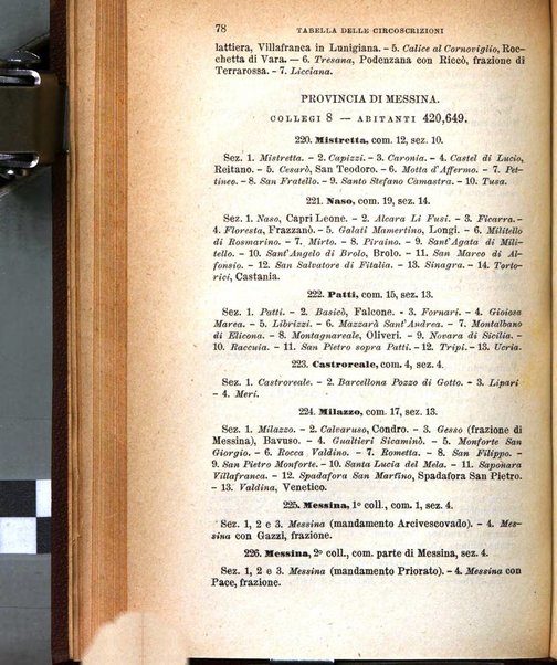 Manuale ad uso dei senatori del Regno e dei deputati contenente lo Statuto e i plebisciti, la legge elettorale, i regolamenti delle due Camere, le principali leggi organiche dllo Stato, gli elenchi dei senatori del Regno, dei deputati e dei ministeri succedutisi durante la ... legislazione