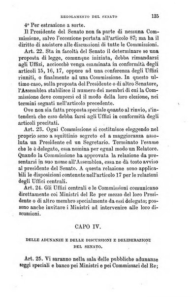 Manuale ad uso dei senatori del Regno e dei deputati contenente lo Statuto e i plebisciti, la legge elettorale, i regolamenti delle due Camere, le principali leggi organiche dllo Stato, gli elenchi dei senatori del Regno, dei deputati e dei ministeri succedutisi durante la ... legislazione