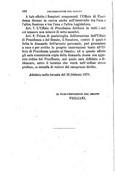 Manuale ad uso dei senatori del Regno e dei deputati contenente lo Statuto e i plebisciti, la legge elettorale, i regolamenti delle due Camere, le principali leggi organiche dllo Stato, gli elenchi dei senatori del Regno, dei deputati e dei ministeri succedutisi durante la ... legislazione